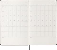 Agenda 2024/2025 - 18 Months Weekly Planner - Hard Cover, Large - Black
