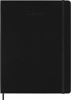 Agenda 2024/2025 - 18 Months Weekly Planner - Hard Cover, Extra Large - Black