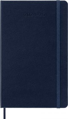 Agenda 2024/2025 - 18 Months Weekly Planner - Hard Cover, Large - Sapphire Blue