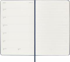 Agenda 2024/2025 - 18 Months Weekly Planner - Hard Cover, Large - Sapphire Blue