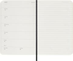 Agenda 2024/2025 - 18 Months Weekly Planner - Soft Cover, Pocket - Black