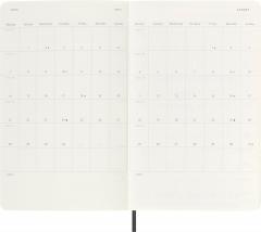 Agenda 2024/2025 - 18 Months Weekly Planner - Soft Cover, Large - Black