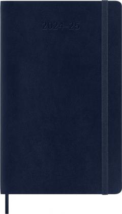 Agenda 2024/2025 - 18 Months Weekly Planner - Soft Cover, Large - Sapphire Blue