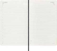 Agenda 2024/2025 - 18 Months Daily Planner - Soft Cover, Large - Black