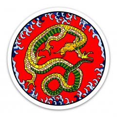 Sticker - Hokusai - Dragon
