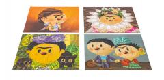 Puzzle 4 in 1 43 piese - Museum Kidz - Frida Kahlo