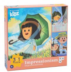 Puzzle 140 piese 3 in 1 - Museum Kidz - Impressionism