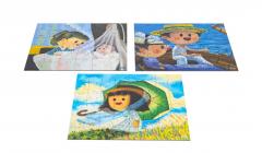 Puzzle 140 piese 3 in 1 - Museum Kidz - Impressionism