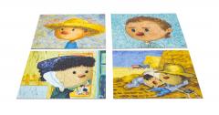 Puzzle 43 piese 4 in 1 - Muzeum Kidz - Vincent van Gogh