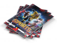 Caiet A4 matematica - Sports - mai multe modele - pret pe bucata