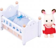 Figurina - Sylvanian Families - Iepure cu pat