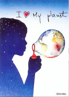 Carte postala - I love my planet