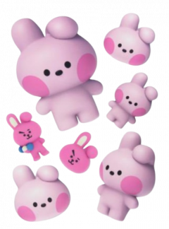 Set 7 stickers - BT21 - Big & Tiny - Cooky