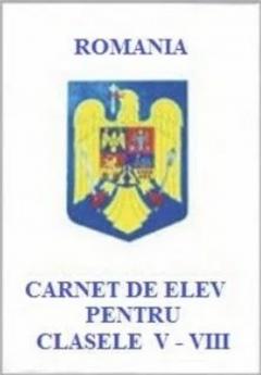 Carnet de elev - Clasele IX-XII - Ciclul liceal