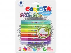 Set 6 lipici cu sclipici - Glitter Glue