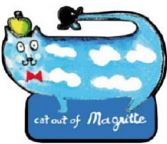 Magnet - Cat out of Magritte