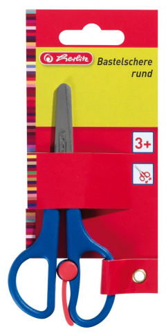 Foarfeca - Herlitz, 13 cm, maner plastic (mai multe culori - pret pe bucata)