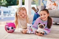 Jucarie de plus interactiva pisica cu accesorii supriza, Smitten Kittens - Pets Alive