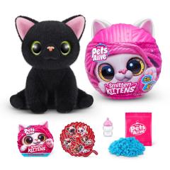 Jucarie de plus interactiva pisica cu accesorii supriza, Smitten Kittens - Pets Alive