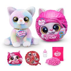 Jucarie de plus interactiva pisica cu accesorii supriza, Smitten Kittens - Pets Alive