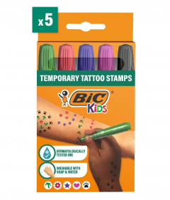 Set 5 stampile pentru tatuaje temporare - Bic