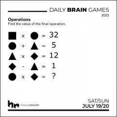 Calendar de birou 2025 - Daily Brain Games