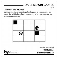 Calendar de birou 2025 - Daily Brain Games