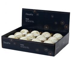 Ornament brad - Opaque with Gold Decoration - doua modele