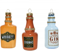 Ornament brad - Liquor Bottle (mai multe modele, pret pe bucata)