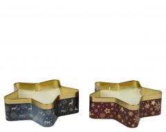 Lumanare - Candle in Tin Star -  doua modele