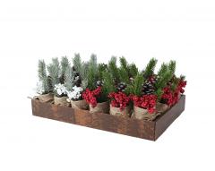 Decoratiune de Craciun - Pine Spray - doua culori