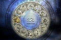 Set 12 carti postale - Zodiac Wheel