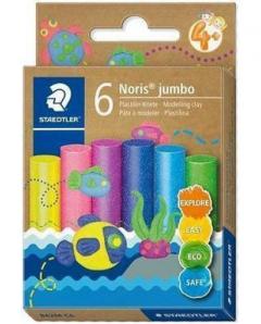 Set 6 bucati plastilina - Noris Jumbo - Lucioasa