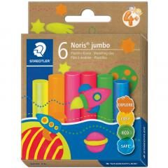 Set 6 culori plastilina - Jumbo Noris - Neon