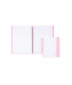 Carnet - Ingeniox - Pastel Colours, A4 Lined - Pink