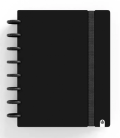 Carnet - Ingeniox - Intense colours, A5 Grid - Black