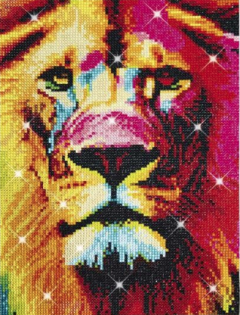 Set creatie cu diamante - Leu