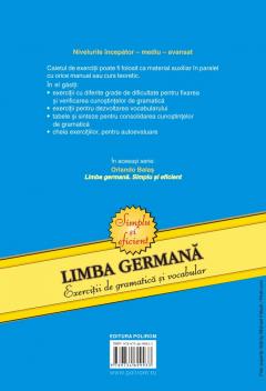 Limba germana. Exercitii de gramatica si vocabular