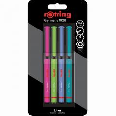 Set 4 linere - Rotring Fineliner 0.4mm