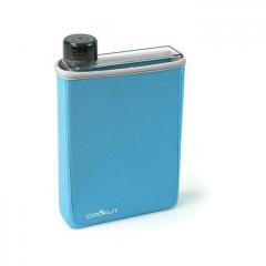 Sticla cu forma plata pentru apa stil termos - Albastra