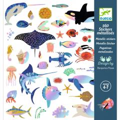 Set 160 stickers - Ocean - Metalizate