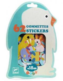 Set 62 stickers - Primele abtibilduri - Animale polare