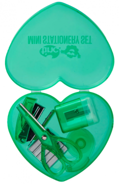 Mini set accesorii de birou - Heart Mini