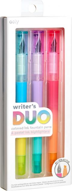 Set 3 stilouri duble - Ooly Writer's Duo - Multicolor