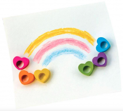 Set 6 creioane colorate - Heart Ring