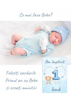 Cartonase "Primul an cu Bebe" - Baietel