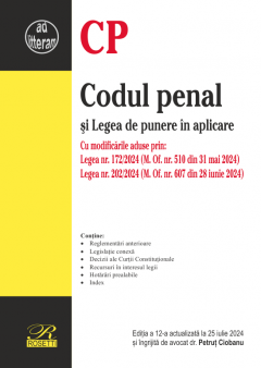 Codul penal si Legea de punere in aplicare