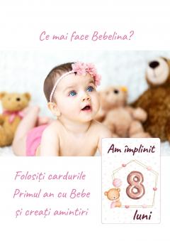 Cartonase "Primul an cu Bebe" - Fetita