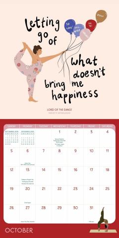 Calendar 2025 - Yoga Is My Happy Place
