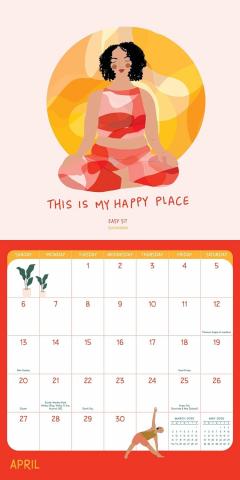 Calendar 2025 - Yoga Is My Happy Place